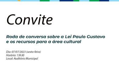 Convite - Lei Paulo Gustavo
